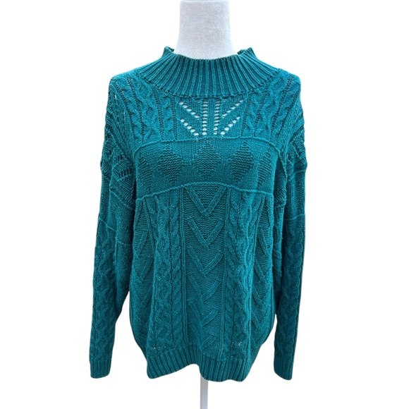 Vintage 90s American Eagle Chunky Knit Oversized Sweater - Picture 1 of 4
